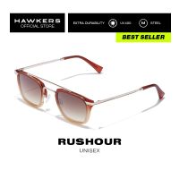 ~ HAWKERS Brown RUSHHOUR Sunglasses for Men and Women, Unisex. UV400 Protection. Official Product Designed in Spain HRUS20DWM0