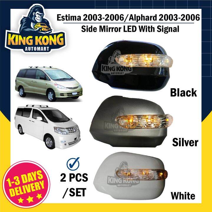 Toyota Estima Acr Alphard Low Spec Side Mirror Cover With Crystal Led Lazada