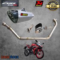 ท่อnew cbr150r โฉมใหม่ honda ท่อakrapovic shorty เทา ปากเคฟล่า ท่อแต่ง cbr150r โฉมใหม่ เสียง แน่น นุ่ม ทุ้ม ไม่แต่งในรอบสูง ระบายความร้อนได้ดี อัตราเร