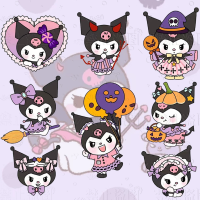 Sanrio เข็มกลัดอะคริลิคสร้างสรรค์ซีรีส์ Kuromi น่ารักชุดต่อพ่วงกระเป๋าแฟชั่นจี้การตกแต่งเสื้อผ้า