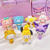 BABYBANG เค้กทำเอง อุปกรณ์ตกแต่งรถยนต์ Pachacco มายเมโลดี้ ของตกแต่งเค้ก Cinnamoroll ของเล่นโมเดล Kuromi ตุ๊กตาฟิกเกอร์ ฟิกเกอร์แอคชั่น ตุ๊กตาอะนิเมะ