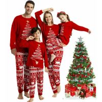 PLAYMATE RECENT25PL0 Red Xmas Matching Family Outfits Gifts Mother Kids Clothes Nightwear Christmas Pajamas Set Holiday PJs Sleepwear