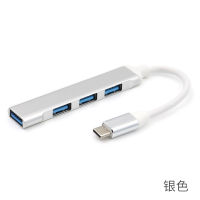 Type-C Extender ตัวแปลงพอร์ต OTG สำหรับคอมพิวเตอร์อะแดปเตอร์ข้อมูลต่อพ่วง Usb ภายนอกตัวแยกชุดดุมล้อด็อกต่อขยายเหมาะสำหรับ Mac Glory Huawei MateBook Xiaomi โน้ตบุ๊คขยาย4พอร์ต USB เพื่อเชื่อมต่อเมาส์คีย์บอร์ดดิสก์ U และอุปกรณ์อื่นๆ