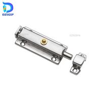 4 Chrome Plated Door Window Zinc Alloy Security Bolt For Doors Small Cabinets Button Open Spring Lock Latch Door Bolts Door Hardware Locks Metal fil