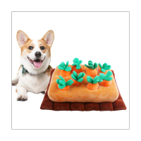 1 PCS Pet Snuffle Mat for Dogs Stuffed Carrot Plush Feeding Snuffle Mat for Smell Training