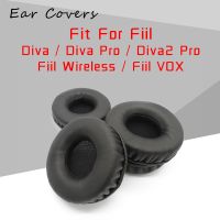 จุกหูฟังสำหรับ Fill Fiil Diva Pro Diva2ไร้สาย VOX แผ่นรองหูฟังทดแทนหูฟังแผ่นรองหูฟังหนัง PU ฟองน้ำโฟม