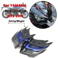 MTKRACING สำหรับ YAMAHA YZF-R3 YZF-R25 YZF R3 2015-2018ด้านหน้า F Airing Winglets อากาศพลศาสตร์ปีกเชลล์ปกคุ้มครองยามชุด