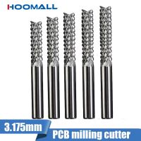 End Mills 3.175mm Shank Single Flute Spiral Router Bits สําหรับตัดไม้ / หินอ่อน 1 ขลุ่ย CNC Milling Cutter แกะสลักเครื่องมือกัด