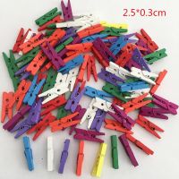 NEW Smalll Size Mini Wooden Clips 25/35/45/72mm Coloful Clips Photo Clips for Sheets DTY Clothespin Craft Decor Clips Pegs Clips Pins Tacks