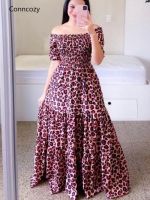 Long Dress Women Tie Dye Party Summer Beach Vacation Elegant Sexy Dresses Butterfly Sleeve High Waist Loose Thin Maxi Vestidos