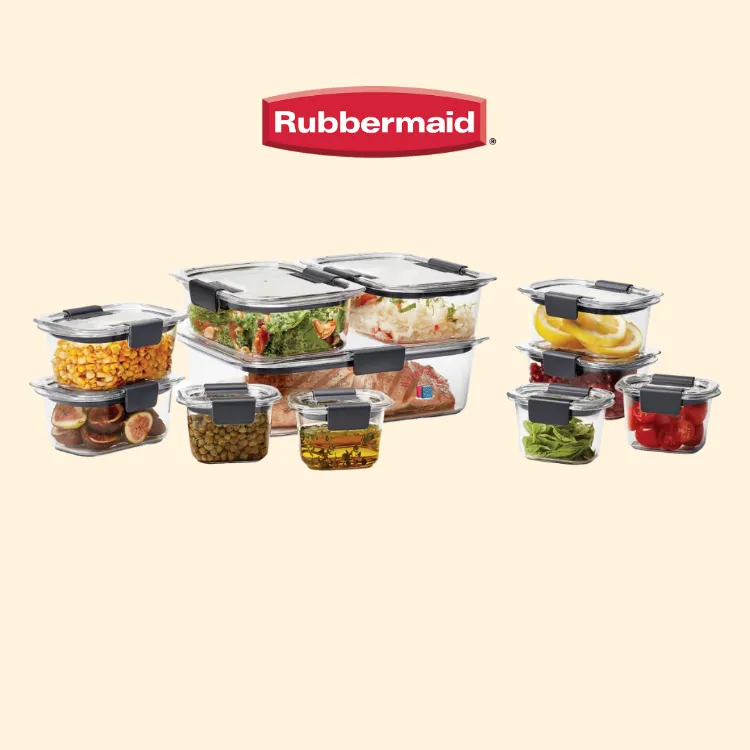 Rubbermaid Premier Stain Shield 22 Pcs Food Storage BPA Free Set