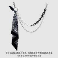 ★New★ Hip-hop pants chain accessories ins high street accessories fluorescent resin pants chain square scarf male metal waist chain female cashew nut flower