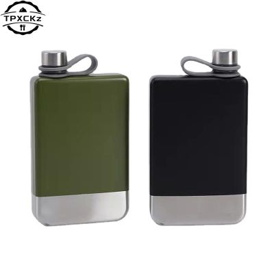 【CW】 Hip Flask Flagon Whiskey Wine Pot 9oz Leakproof Bottle Outdoor Camping Tour Drinkware Cup