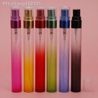 ⊙◊♝ 6Pcs 10Ml Mini Promotion Sample Gradient Empty Refillable Glass Spray Travel Perfume Bottle Glass Perfume Vial Parfum Bottles