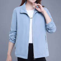 利Ladies Jacket 2021 Spring and Autumn New Simple and Versatile Jacket Korean Version of The Large Size Fashion Loose Casual Jacket