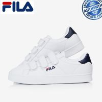 FILA Uni Court Deluxe Velcro WhiteNavy FS1SIB1150XWNV Shoes