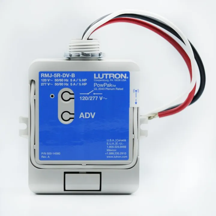 LUTRON RMJ-5R-DV-B PowPak™ Relay Module / 120 / 277 V~ / 431.0 – 437.0 ...