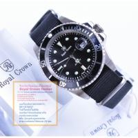 Royal Crown มาพร้อมสาย NATO+ (รุ่น Submariner ของแท้ 100%) นาฬิกาผู้ชาย สุภาพบุรุษ ขนาดหน้าปัดรวมเม็ดมะยม 44 mm. ของแท้ 100% มีบัตรรับประกัน1 ปีเต็ม กันน้ำ 100% ( คุณลูกค้าจะได้รับนาฬิการุ่นและสีตามภาพที่ลงไว้ และจะได้รับกล่อง+ของแถม+อุปกรณ์ครบเซ็ท 100% )