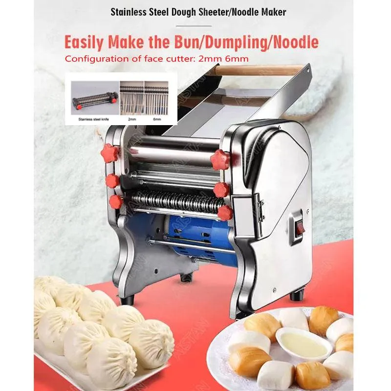 Electric Noodle Machine Automatic Noodle Pasta Maker Noodles Roller /  Cutter 9x