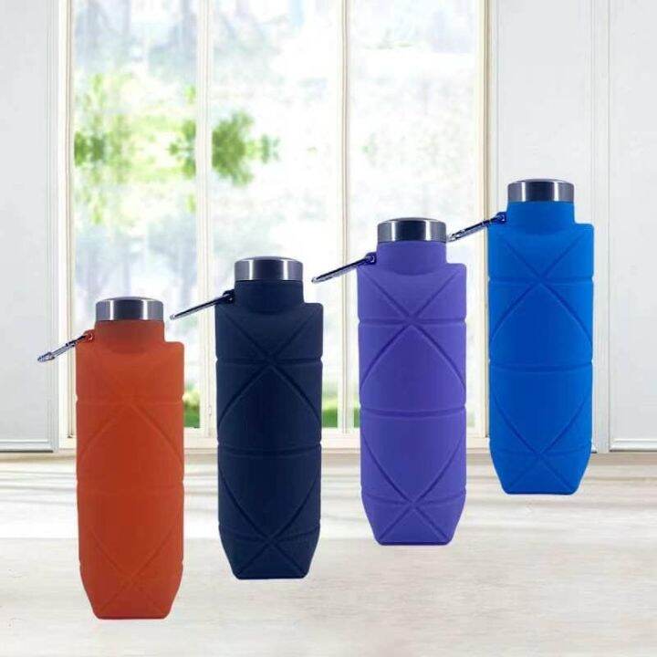 Mumutan Silicone Collapsible Water Bottles, Portable Foldable