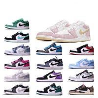 aj1 low top basketball shoes upside down North Carolina blue lightning sports shoes men and women couple shoes student casual shoes board shoes