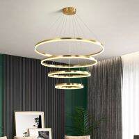 [COD] living room chandelier simple post-modern creative personality bedroom office ring round led dining