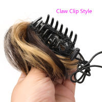 Synthetic Claw Clip-on Hair Chignons Buns ​Curly Hair Clip Heat Resistant Womens Hair Golden White Gray Bun Wigs