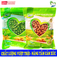 Combo 1KG Đậu Phộng Rang Muối và Đậu Hà Lan Rang Muối 2 Túi ZIP 500GR Tâm