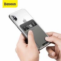 Baseus Universal Phone Back Wallet Card Slots Case For iPhone 13 12 11Pro Max X Sumsung Case 3M Sticker Silicone Phone Pouch Case