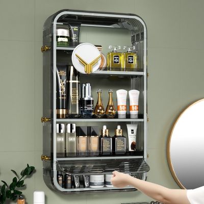 ◆ Bathroom Storage Rack Punch-Free Wall-Mounted Kitchen Bathroom Vanity Bathroom Wall Cosmetics Storage Box