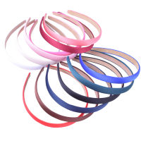 24pcslot Satin Plastic Headband Solid Color Hair Bands Children Plain Hairband Head Hoops Hair Accessories For Women 15MM Wide