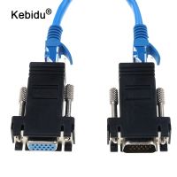 Kebidu ตัวแปลงสวิตช์พิเศษสำหรับคอมพิวเตอร์สายเครือข่ายอีเธอร์เน็ต RJ45 CAT5แลนเป็น CAT6ตัวขยาย VGA