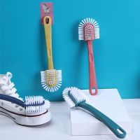 New Household Multifunctional All-round Five-sided Shoe Washing Brush Plastic Long-handled Soft-bristle Shoe Brush Cleaning Bush Shoes Accessories