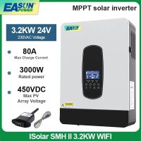 Easun Power 3200VA 3000W Solar Inverter 24V Built in MPPT 80A Solar Controller 230VAC Out-put Voltage Max PV 450VDC Support WIFI