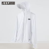 JEEP SPIRIT เสื้อแจ็กเก็ตผ้าไอซ์ซิลค์ระบายอากาศได้ดีใหม่ป้องกันรังสียูวีสำหรับผู้ชายเสื้อผ้าป้องกันแสงแดดสำหรับตกปลากลางแจ้งฤดูร้อน