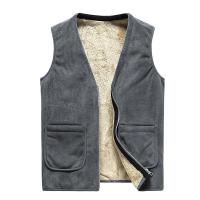 Brand Winter Jacket elderly Men Vest cashmere waistcoat Mens Jacket Sleeveless velvet wool Winter Waistcoat Men Plus size 8XL