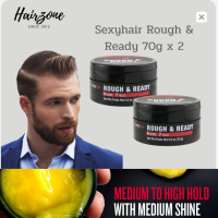 Sexyhair Dimension Rough &amp; Ready แว็กซ์ตัวเดียวที่ผสมเจลและสเปรย์เซตทรงไว้ในกระปุกเดียว พร้อมใช้งาน 70mlx2