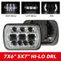 1 ชิ้น 5x7 7x6 LED ไฟหน้าลำแสงปิดผนึกไฟหน้า W/DRL สำหรับรถจี๊ปเชโรกี XJ