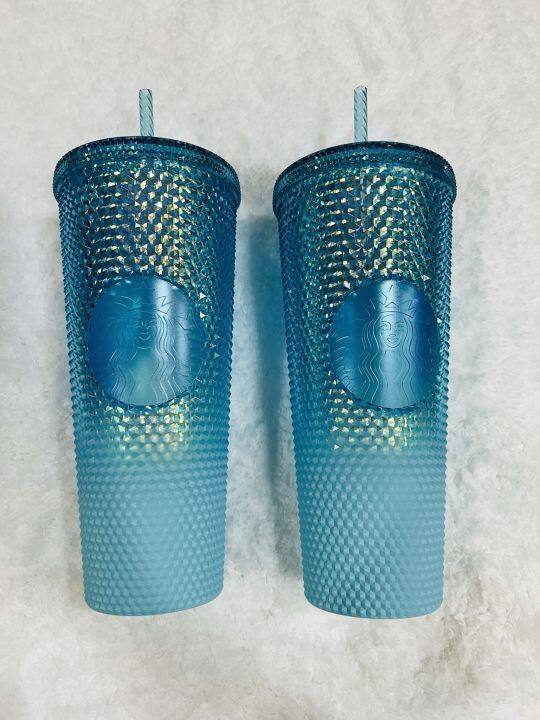 NWT Gradient Blue Ombre Studded 2023 Starbucks 24oz Cold Cup