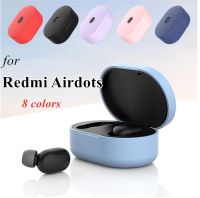 เคสหูฟังซิลิโคนหูฟัง AirDots สำหรับเสี่ยวหมีสีแดงเอ็มไอเอ็มไอ,เคสชุดหูฟังไร้สายบลูทูธ TWS