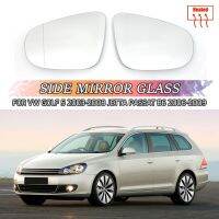 สำหรับ VW Golf 5 MK5 Jetta Passat B6 2005-2009ด้านขวาซ้ายอุ่นกระจกสีฟ้าเปลี่ยนเลนส์แก้วสีขาว3C0857522 3C0857521