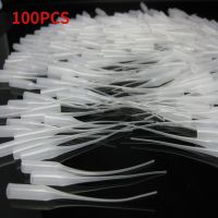 50/100Pcs Glue Micro-Tips Plastic Bottle Tips Extender Applicator Dropping Tube Nozzle Crafting Lab