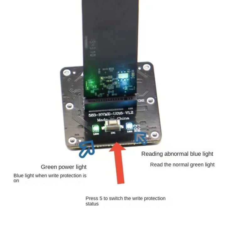 1-piece-m-2-nvme-to-usb-3-1-case-adapter-card-expansopn-board-plastic-jms583-nvme-expansopn-board-support-ngff-protocol-type-c-usb3-1-gen2-1000-mb-s-speed