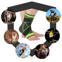 Adjustable Ankle Support Compression Ankle Brace Protector for Running Soccer Basketball Nylon Knitted Gym Bandage Ankle Strap