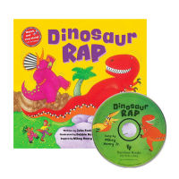 Dinosaur rap English original childrens Enlightenment picture book barefoot books rhyme and Ballad Series with CD classic English childrens song picture story book childrens language sense enlightenment nursery rhyme