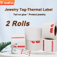 【2023】Innifun White Blank Thermal Synthetic Jewelry Label Sticker With Waterproof Scratch Resistent