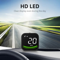 ?รถสมาร์ทเครื่องมือ HUD จอแสดงผล HD OBD2 + GPS,เครื่องมือรถจอแสดงผลมัลติฟังก์ชั่นวัดความเร็วแบบดิจิตอลหน้าจอแสดงผลหลายฟังก์ชั่นตั้งปลุกได้ OBD2เครื่องตรวจจับการผิดพลาดของรหัส