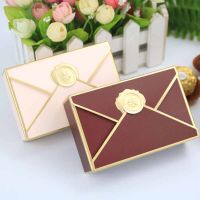 Creative Gift Packaging Box Envelope Shape Wedding Candy Box DIY Favors Birthday Party Christmas Cosmetic Paper Boxes Decoration