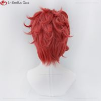 Anime Jojos Bizarre Adventure Kakyoin Noriaki Cosplay Wig Short Red Heat Resistant Synthetic Hair Halloween Man Wigs + Wig Cap