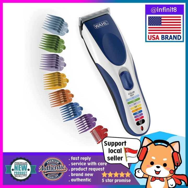 Sg Stock Clearance Usa Wahl Color Pro Cordless Rechargeable Hair Clipper Trimmer Easy Color